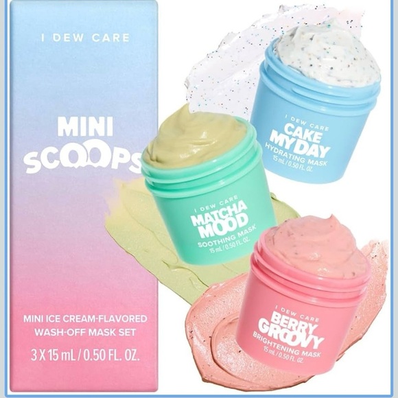 I Dew Care Mini Scoops Ice Cream Flavored Wash Off Masks NIB - Picture 1 of 10
